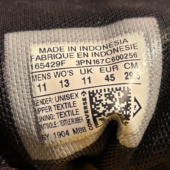 Converse Chuck Taylor All Star Hi Wordmark 2.0 Black High Top Sneakers - Picture 5 of 5